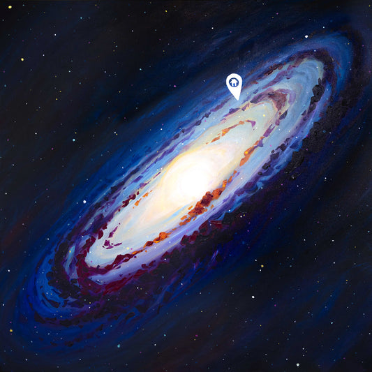 Home, 2025, acrylic, 36 x 36 in. / 91.44 x 91.44 cm.