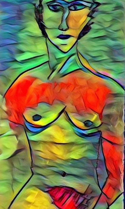 Internal Inferno, 2025, mixed media, 24 x 16 in. / 60.96 x 40.5 cm.