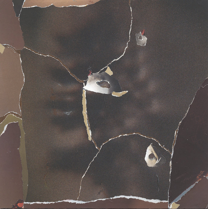 Pieces of that Night, 2025, collage, 10 x 10 in. / 25.4 x 25.4 cm.