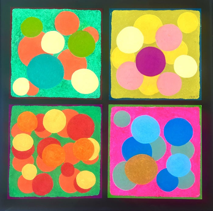 03. 31. 25., 2025, oil pastel on cotton paper, 38 x 38 in. / 96.52 x 96.52 cm.