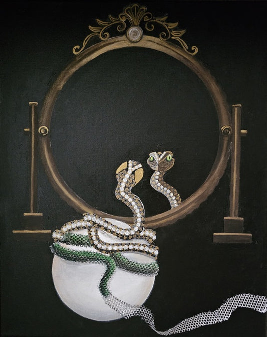 A New Beginning, 2025, acrylic, 20 x 16 in. / 50.8 x 40.64 cm.