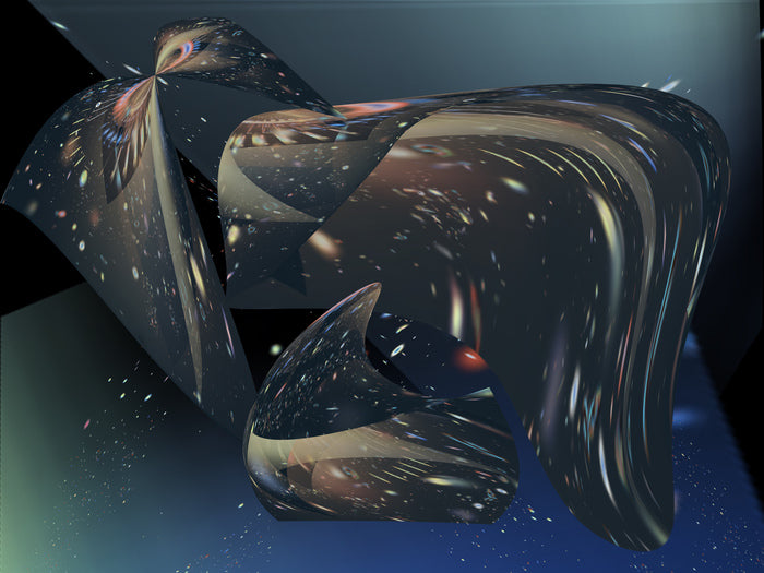 Cosmic Manifestations, 2022, digitally modified original watercolors, 18 x 24 in. / 45.72 x 60.96 cm.