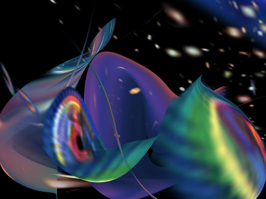 Magical Cosmos, 2022, digitally modified original watercolors, 18 x 24 in. / 45.72 x 60.96 cm.