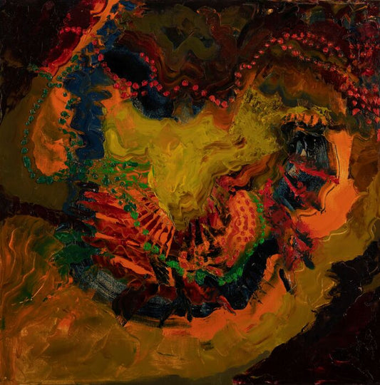 CORONA, 2025, acrylic on canvas, 24 x 24 in. / 60.96 x 60.96 cm.