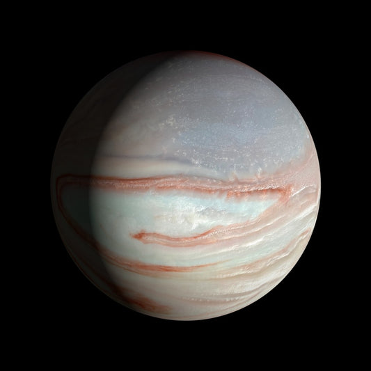 Marble Moon, 2023, mixed media, 12 x 12 in. / 30.48 x 30.48 cm