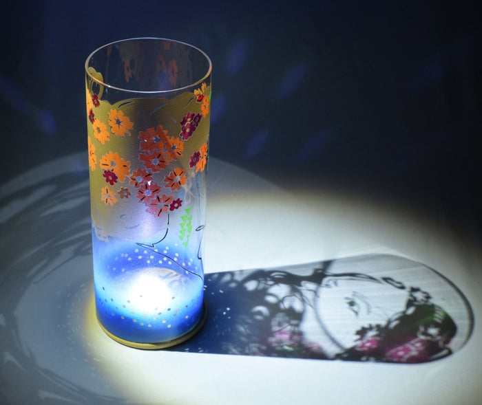 Persephone, 2025, glass art lamp, 10 x 4 x 4 in. / 25.4 x 10.16 x 10.16 cm.