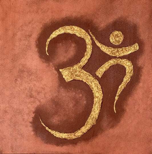 Eternal Resonance-The OM Experience, 2025, acrylic painting, 24 x 24 in. / 60.96 x 60.96 cm.