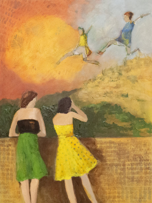 Leap of Faith, 2025, oil on canvas, 40 x 30 in. / 101.6 x 76.2 cm.