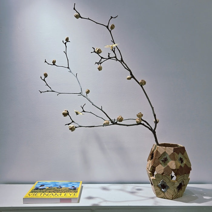 Ngau Hung, 2025, mixed media, 32 x 24 in. / 81.28 x 60.96 cm.