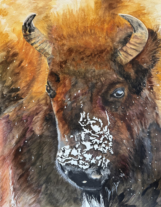 Save Our Parks, 2025, watercolor, 17 x 14 in. / 43.18 x 35.56 cm.