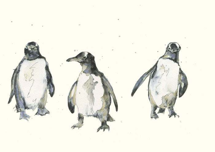 The Three Amigos, 2024, watercolor, 11 x 17 in. / 27.94 x 43.18 cm.