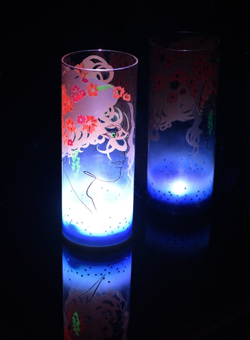 Persephone, 2025, glass art lamp, 10 x 4 x 4 in. / 25.4 x 10.16 x 10.16 cm.