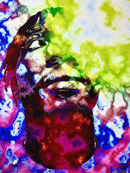 The Vision, 2025, art quilt, 36 x 27 in. / 91.44 x 68.58 cm.