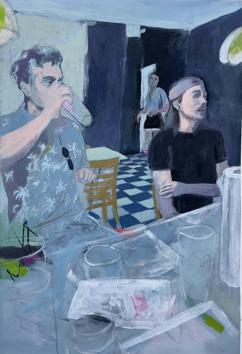 The Blue Crab, 2024, acrylic on paper, 22 x 16 in. / 55.88 x 40.64 cm.