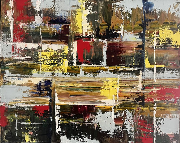 Color Scrape, 2024, oil on canvas, 16 x 20 in. / 40.64 x 50.8 cm.