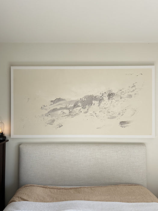 Luna, 2025, mixed media on cotton canvas, 72 x 36 in. / 182.88 x 91.44 cm.
