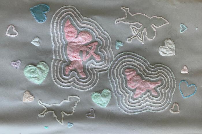 The Gift of Love, 2014, mixed media, 64 x 91 cm. / 25.1 x 35.8 in.
