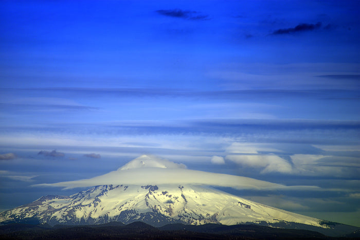 Diaphanous Mt Hood, 2025, photo print, 13 x 19 in. / 33.02 x 48.26 cm.