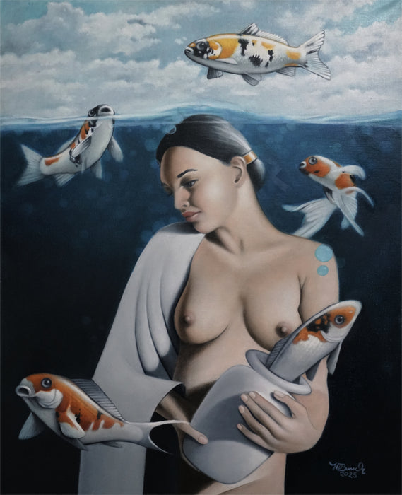 Air and Water, 2025, oil on linen, 30 x 24 in. / 76.2 x 60.96 cm.