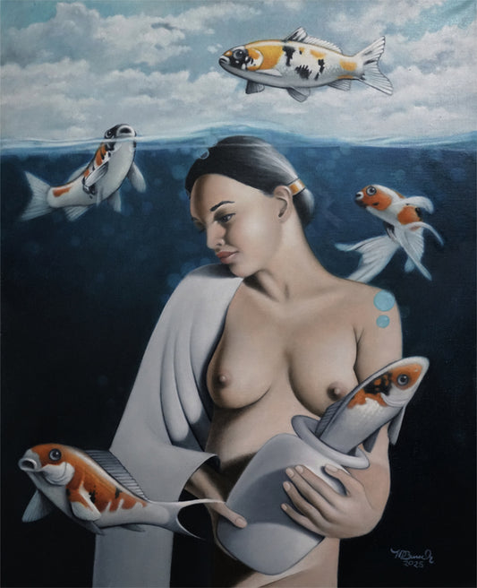 Air and Water, 2025, oil on linen, 30 x 24 in. / 76.2 x 60.96 cm.