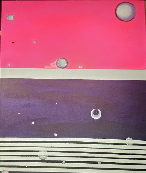 Cosmic Illusions (Starburst), 2025, acrylic, 20 x 24 in. / 50.8 x 60.96 cm.