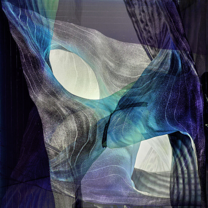 Subterranean Blues, 2025, metal photographic print, 16 x 16 in. / 40.64 x 40.64 cm.