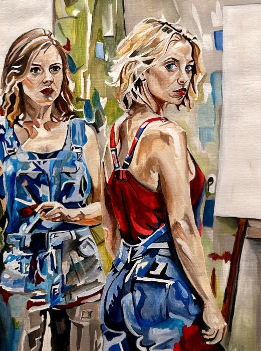 "Tell Me How..." Image 5, 2025, acrylic on canvas, 24 x 18 in. / 60.96 x 45.72 cm.