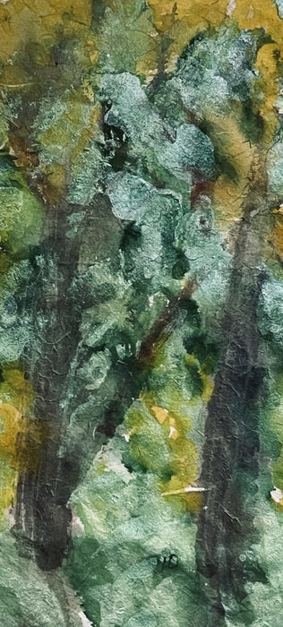 Guardians of the Wetlands, 2025, mixed media, 12 x 6 in. / 30.48 x 15.24 cm.