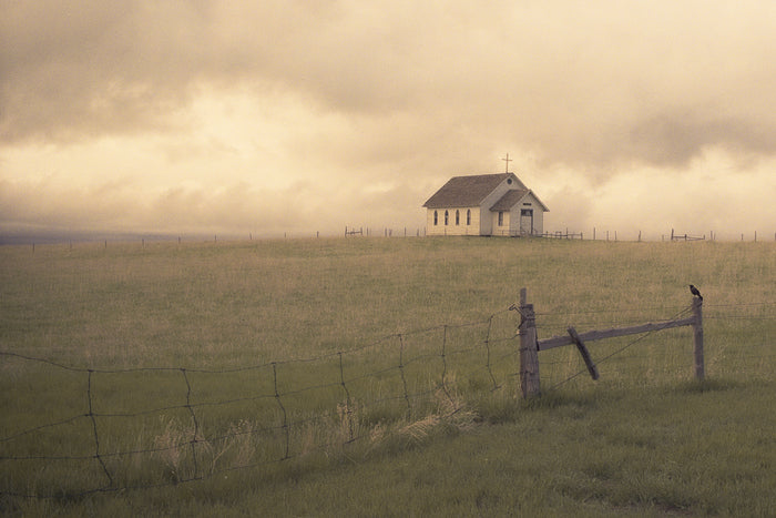Church on the Plains, 2025, film photography, 26 x 18 in. / 66.04 x 45.72 cm.