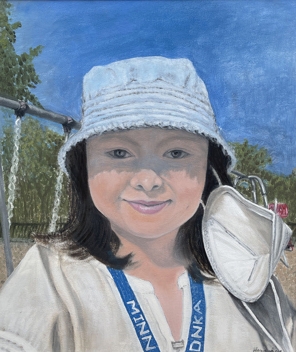 Hope, 2024, oil on paper, 25 x 23 in. / 63.5 x 58.42 cm.