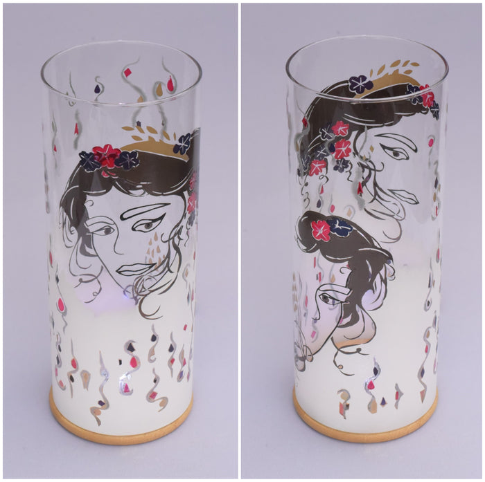 Hecate, 2025, glass lamp, 10 x 4 x 4 in. / 25.4 x 10.16 x 10.16 cm.