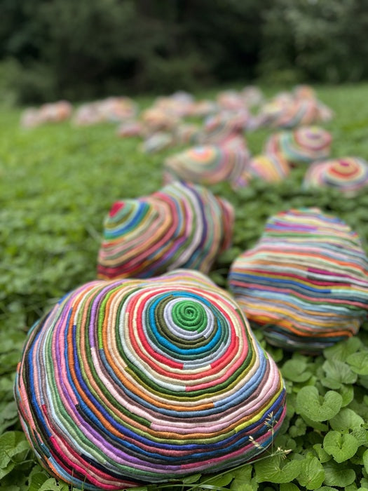 Color Rocks, 2022, mixed media, 10 x 6 x 6 in. / 25.4 x 15.24 x 15.24 cm.