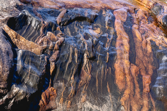 Water and Rock Abstract #1, 2025, archival print, 16 x 24 in. / 40.64 x 60.96 cm.