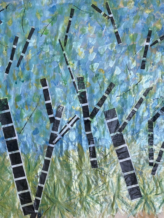 Between Suchness and Non-Identity, 2025, mixed media, 20 x 16 in. / 50.8 x 40.64 cm.