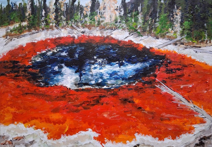 Beauty Pool, 2025, oil on linen, 16 x 20 in. / 40.64 x 50.8 cm.