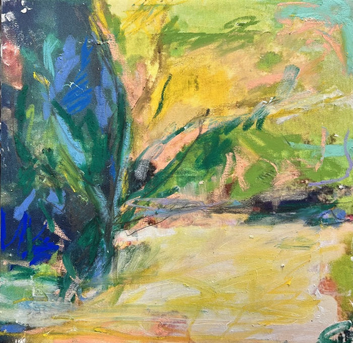 Fan Palm, 2022, oil on canvas, 12 x 12 in. / 30.48 x 30.48 cm.