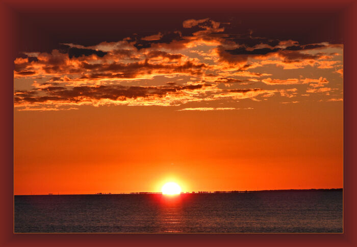 Alligator Point Sunset #2, 2025, digital photographic art print, 26 x 18 in. / 66.04 x 45.72 cm.