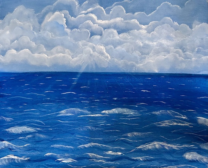 Echoes of Sea, 2025, acrylic on canvas, 16 x 20 in. / 40.64 x 50.8 cm.