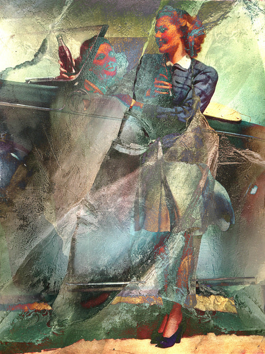 My Mother's Stories, 2025, digital collage, 20 x 16 in. / 50.8 x 40.64 cm.