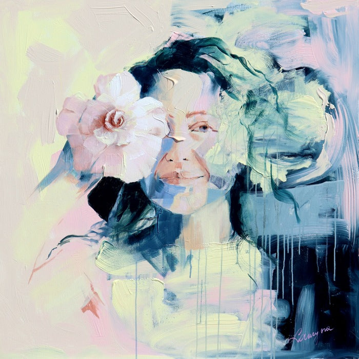 I FEEL IT, 2025, acrylic on canvas, 100 x 100 cm. / 39.3 x 39.3 in.