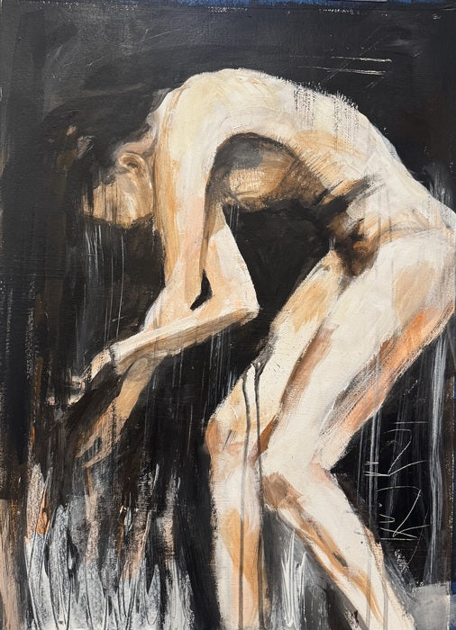 Fragility, 2025, mixed media, 36 x 24 in. / 91.44 x 60.96 cm.