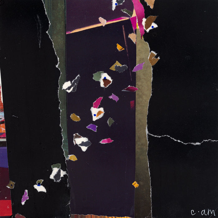 Pieces of a Mind, 2025, collage, 8 x 8 in. / 20.32 x 20.32 cm.