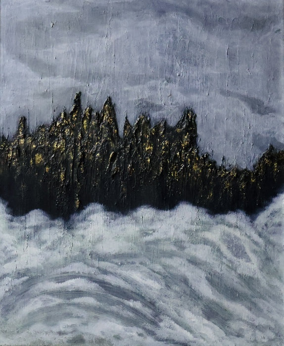 Mountain, 2025, acrylic on canvas, 72 x 60 cm. / 28.3 x 23.6 in.