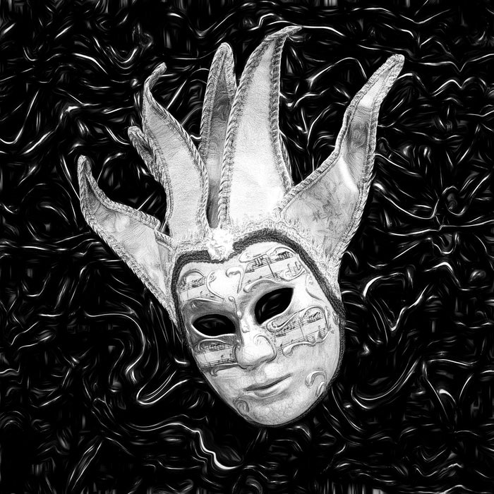 Mask Out of Chaos, 2024, photography, 20 x 20 in. / 50.8 x 50.8 cm.