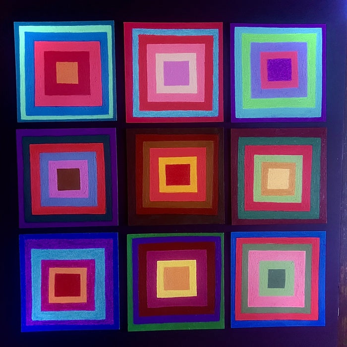 10. 12. 25., 2025, oil pastel on cotton paper, 30 x 30 in. / 76.2 x 76.2 cm.