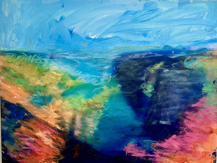 Cool Blue, 2024, oil on canvas, 20 x 24 in. / 50.8 x 60.96 cm.