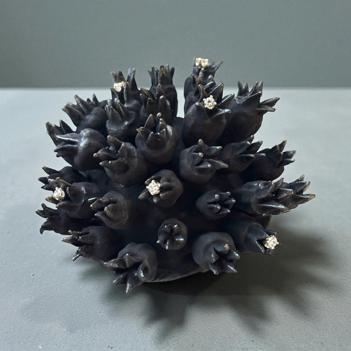 Luminous Remnants, 2025, mixed media, 3 x 3 in. / 7.62 x 7.62 cm.