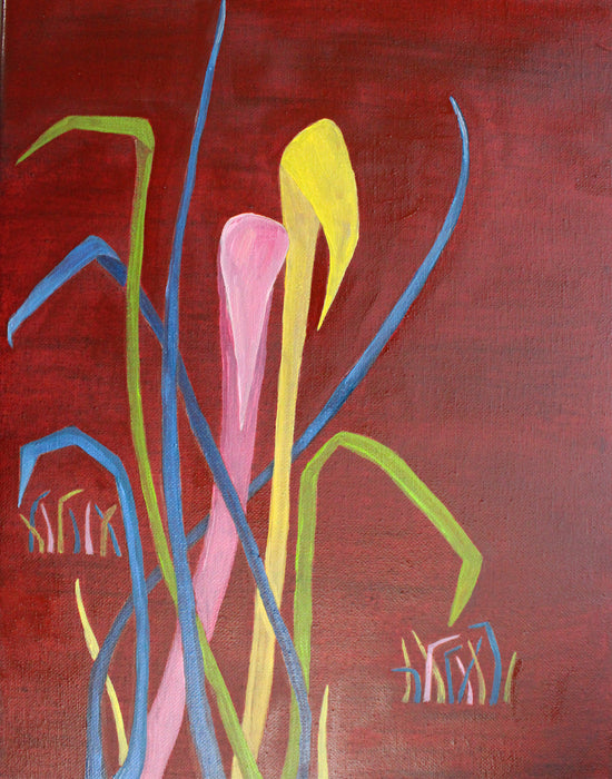 Red Tide V, 2025, oil, 14 x 11 in. / 35.56 x 27.94 cm.