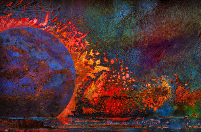 Eclipsing the Golden Orb, 2025, archival inkjet print, 23 x 15 in. / 58.42 x 38.1 cm.