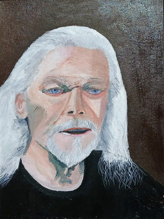 Portrait of the Artist, 2025, oil, 16 x 12 in. / 40.64 x 30.48 cm.